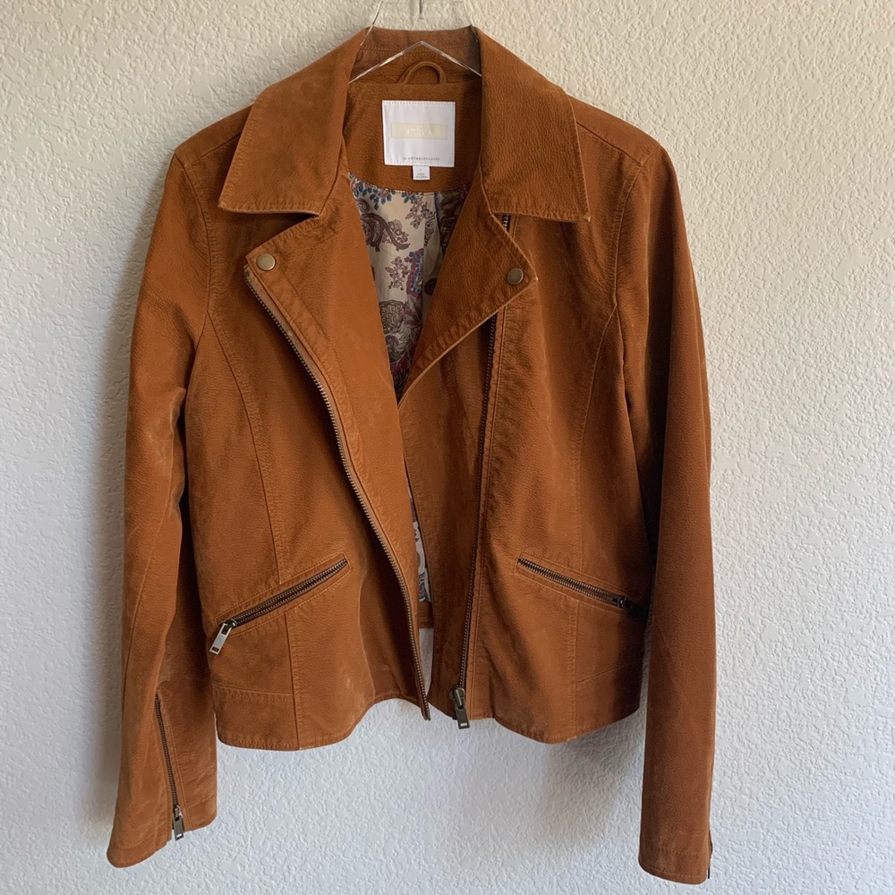 Anthropologie Ett:twa Biddie Moto Jacket, Large